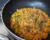 A picture of step 8 of Maggi Nutrilicious Masala VEG ATTA noodles Vegetables pizza.