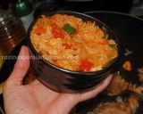 A picture of step 12 of Omurice (Omelette rice).