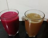 A picture of step 2 of BCD & ACM juice.