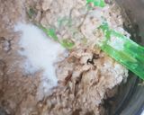 A picture of step 8 of Apple Cake twisted garnishing with milkmaid and honey.