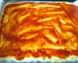 Foto del paso 3 de la receta Pizza de jamón, champiñones y huevo