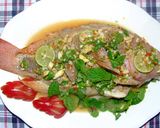 รูปขั้นตอนการทำที่ 6 ของ ปลากะพงนึ่งมะนาว