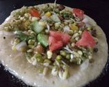 A picture of step 4 of Sprouts & veg Uttapam.