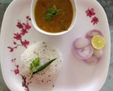 A picture of step 7 of Mixed Dal Tadka and Jeera Rice.