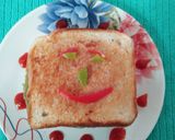 A picture of step 5 of Vegetable cheese sandwich for kids.