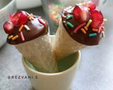 عکس مرحله 4 از دستور کیک قیفی یلدایی