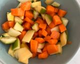 A picture of step 1 of Raw Mango -Carrot Pickle😋.
