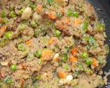 A picture of step 4 of Amaranth (Rajgira) Upma.