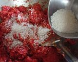 A picture of step 4 of Fusion Indian dessert (gajar halwa +srikhand +fried bread).