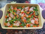Запіканка з овочами та куркою