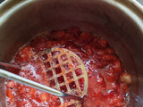 503. Milky Pudding with Strawberry Sauce