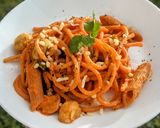 A picture of step 6 of Achari Vege Pasta.