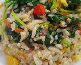 Foto langkah ke 1 dari resep Nasi Goreng Bayam.