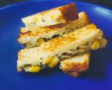A picture of step 6 of Cheesy Minty Garlic Bread.