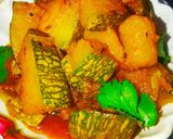 कद्दू की खट्टी मिठी गुड़ की सब्जी (kaddu ki khatti meethi gur ki sabzi recipe in Hindi) रेसिपी चरण 9 फोटो