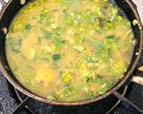 A picture of step 2 of Taro (Arabi leaves sour and sweet sabji).
