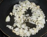 A picture of step 5 of Chicken with Peas and Mushrooms.