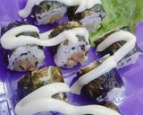 Foto langkah ke 3 dari resep Sushi chicken nori roll minimalis.