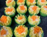 A picture of step 4 of Chicken Siew Mai.