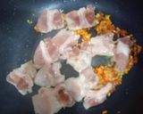 รูปขั้นตอนการทำที่ 2 ของ เฟตตูชินี่,กะเพรา,หมูสไลด์,ไข่ดาว - คีโต