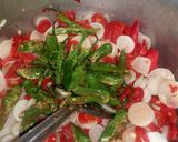 A picture of step 3 of Gajer Mouli or Hari Mirch ka Achar.