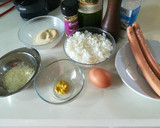 Foto del paso 1 de la receta: Albóndigas de arroz y salchichas Frankfurt