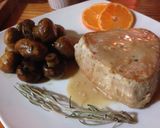 Foto del paso 8 de la receta: Atún a la piña con leche de coco y champiñones salteados al romero