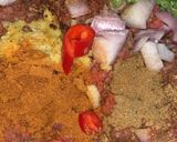 A picture of step 3 of Beef kofta Biryani.
