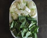 A picture of step 2 of Swiss Chard and Potato Casserole with Crispy Pepper Powder, Feta, and Lemon Zest.