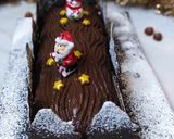 Une image de l'étape 14 de Recette bûche de Noël chocolat et noisette.