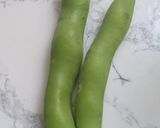 Une image de l'étape 1 de Des fèves vert en sauce.