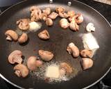 Crispy chicken thigh with angel hair, mushroom and garlic butter cilantro sauce recipe step 3 photo