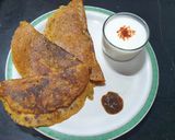 A picture of step 3 of Methi Besan Chilla.
