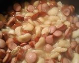 A picture of step 5 of Dried Beans with Little Smokies.