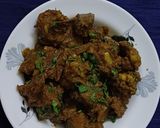 A picture of step 4 of Mutton masala.