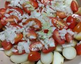 A picture of step 3 of Potato Salad with Chickpeas.