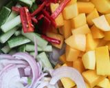 Gambar langkah 5 resipi Salad Mangga.