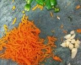 A picture of step 7 of Chowmin veg manchurian and fried rice.