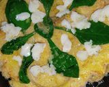 A picture of step 4 of Spinach Cheese Omelette 🧀 🧀 🥬.