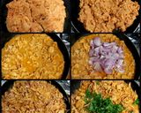 A picture of step 2 of Chicken masala in pita bread.