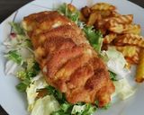 Hasselback csirkemell sajttal és baconnel recept fázis 4 fotója