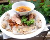 Hình bước làm 3 của món Bánh cuốn làm từ bánh tráng