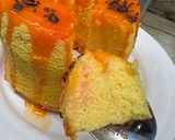 Foto langkah ke 7 dari resep Chiffon Orange with Choco Orange Ganache.