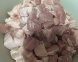 รูปขั้นตอนการทำที่ 1 ของ ผัด ผักกาดขาวใส่หมูสามชั้น ใส่ไข่