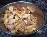 A picture of step 5 of Singhada Chaat.