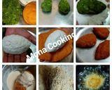 A picture of step 6 of Tricolour Surprise Potatoes butterfly Cutlet.