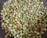 A picture of step 1 of Tur dana(pigeon pea) and batata sabzi.