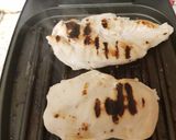 A picture of step 1 of My Grilled Chicken on Burger Buns with my secret sauce. 😁.