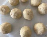 A picture of step 6 of Badam ne Chokhana lotna phiniya ladoo(Almond and rice flour whipped ladoo).