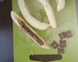 Une image de l'étape 2 de Feuilleté de banane kinder.